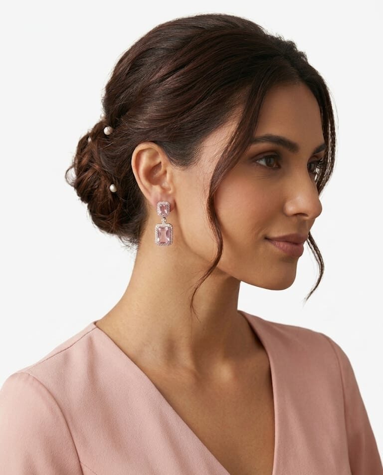 Ad Pink earring from Tedisha Jewels