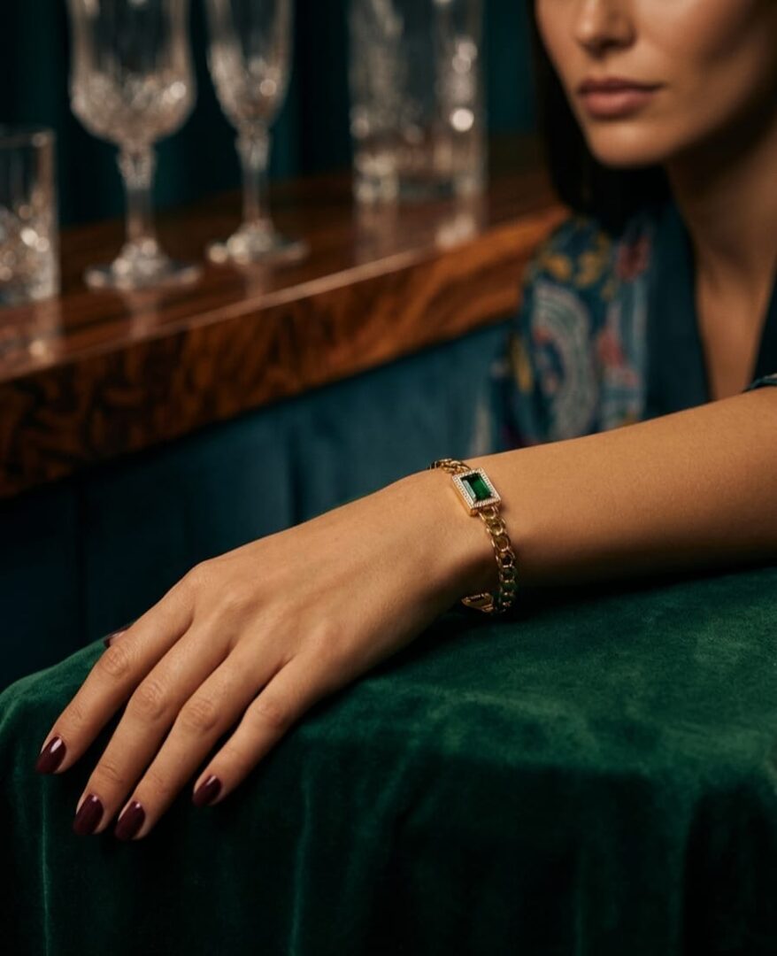 emerald luxe Bracelet from tedisha jewels