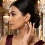 luxe geometric drop earrings from tedisha jewels