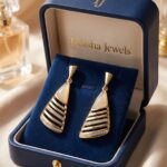 luxe Geometric drop earrings from tedisha jewels