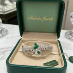 AD Silver Green Bracelet from Tedisha Jewels