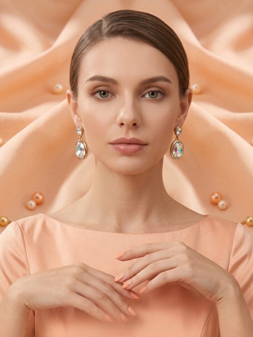Crystal drop earrings from tedisha jewels
