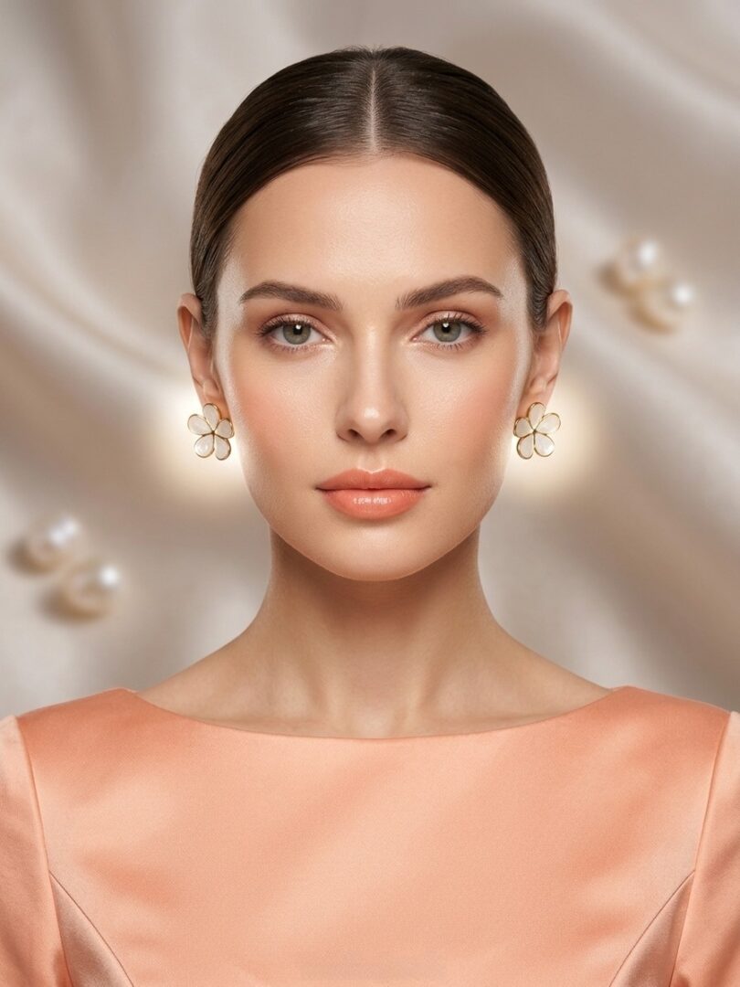 Floral Glow Stud earrings from Tedisha Jewels