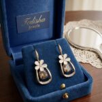 Luminous loop studs earring from tedisha jewels