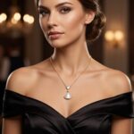 luna mother of pearl pendent necklace from Tedisha Jewels
