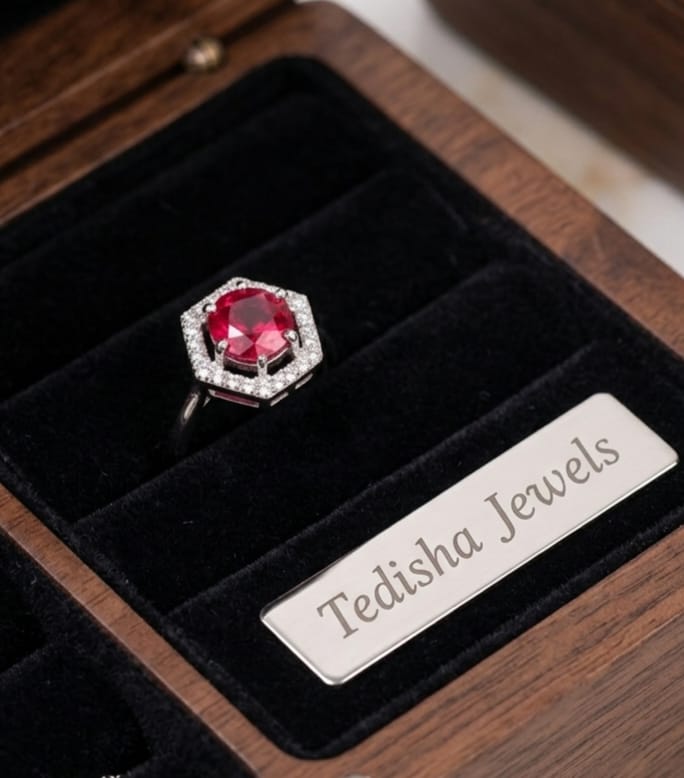 Ruby Royale Hexa Ring from Tedisha Jewels