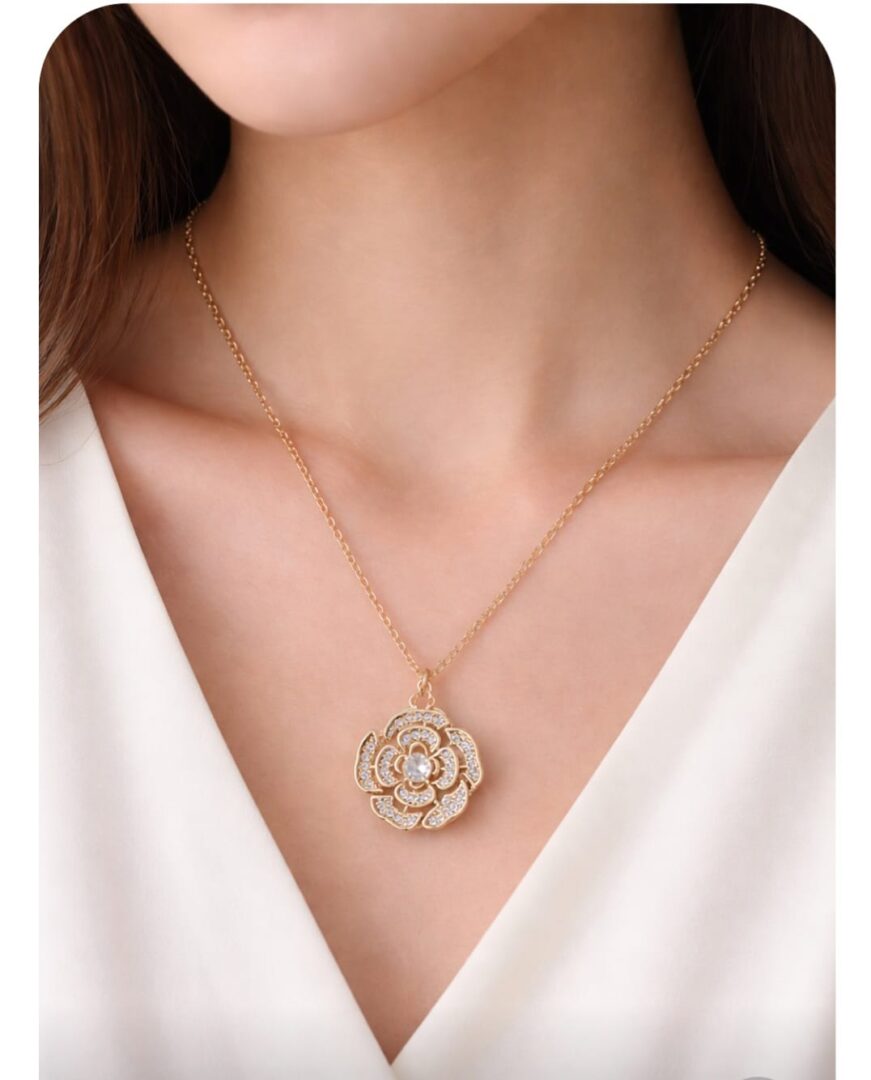 Floral Chain and Pendant from tedisha jewels
