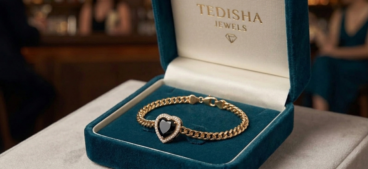 Midnight Heart bracelet from Tedisha Jewels