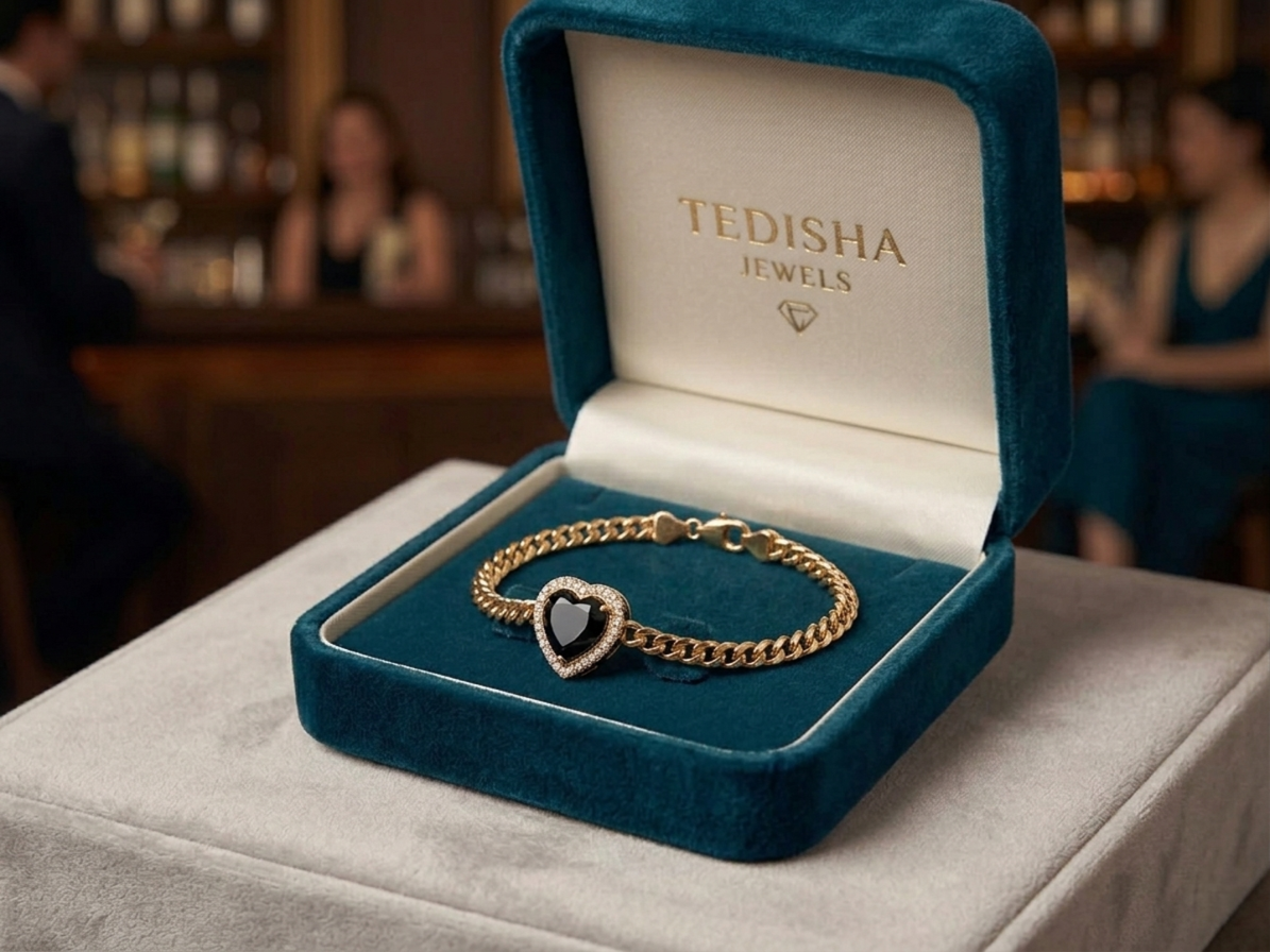 Midnight Heart bracelet from Tedisha Jewels