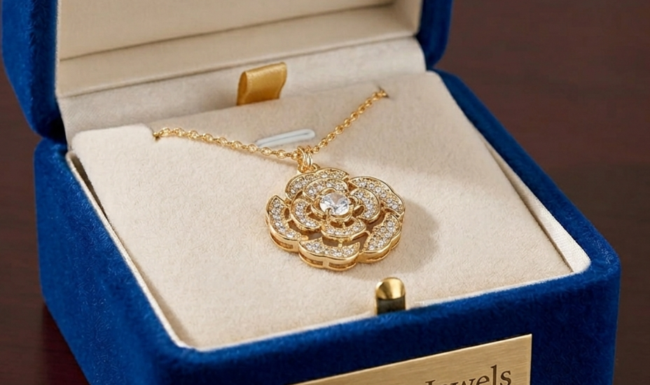 Floral Chain and Pendant from Tedisha Jewels