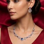 Royal Sapphire Vine Necklace Set from Tedisha Jewels