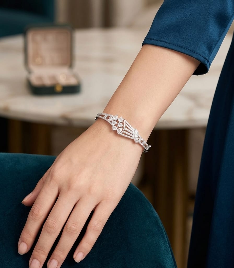 Silver ad bracelet from Tedisha Jewels