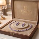 Royal Amethyst Elegance Necklace & Earrings Set